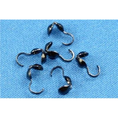 Callotte End Closing 5mm Black Nickel (per pair)