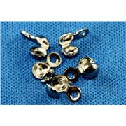 Callotte Side Closing 5mm Nickel (per pair)