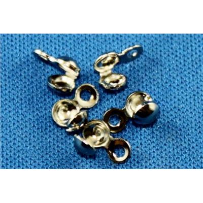 Callotte Side Closing 5mm Nickel (per pair)