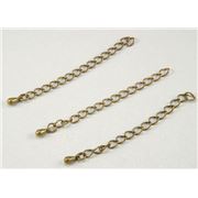 Chain End Antique Brass 5cm each