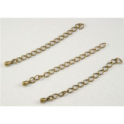 Chain End Antique Brass 5cm each