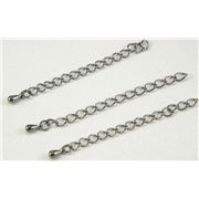 Chain End Black Nickel 5cm each