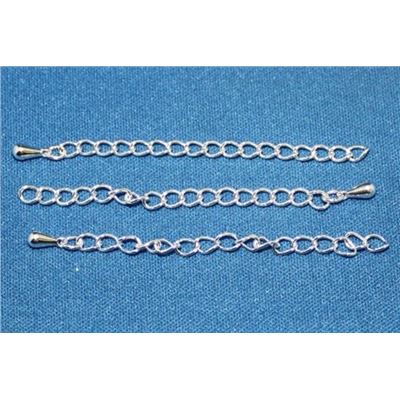 Chain End Silver 5cm each