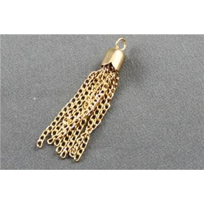 Chain Tassel Gold 5cm each
