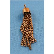 Chain Tassel Antique Copper 5cm each