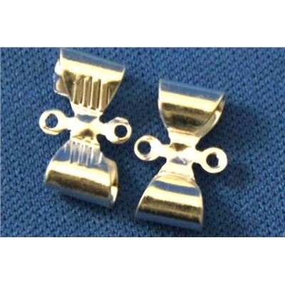 Charm Bow Silver 12mm each