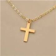 Charm Cross Gold 20mm ea