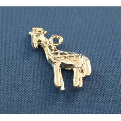 Charm Giraffe Silver 20mm each