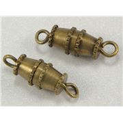 Clasp Barrel  Medium Antique Brass  ea