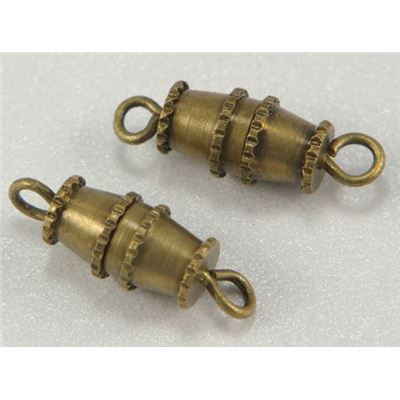Clasp Barrel  Medium Antique Brass  ea