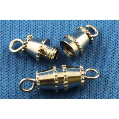 Clasp Barrel  Medium Nickel  ea