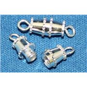 Clasp Barrel  Medium Silver  ea