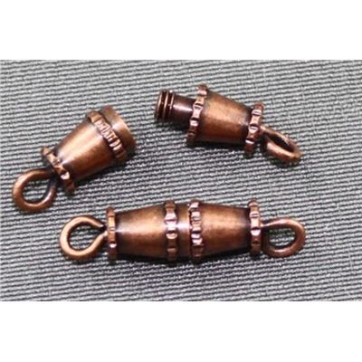Clasp Barrel  Small Antique Copper  ea