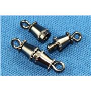Clasp Barrel  Small Black Nickel  ea