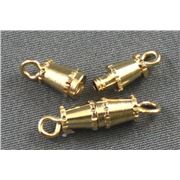 Clasp Barrel  Small Gold  ea