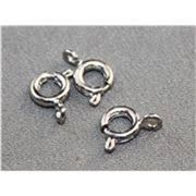 Clasp Bolt Ring Nickel 9mm ea