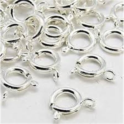Clasp Bolt Ring Silver 6mm ea