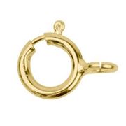 Clasp Bolt Ring Gold 6mm ea