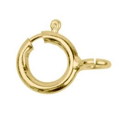 Clasp Bolt Ring Gold 6mm ea