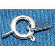 Clasp Bolt Ring Silver 9mm ea