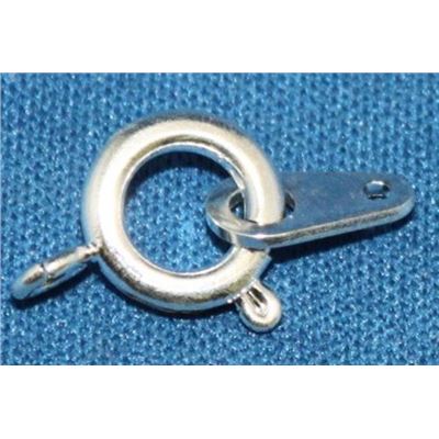Clasp Bolt Ring Silver 9mm ea