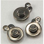 Clasp Button Black Nickel  ea