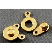 Clasp Button Gold  ea