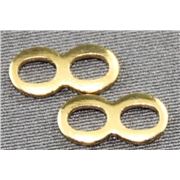 Connector Figure Eight Gold  ea