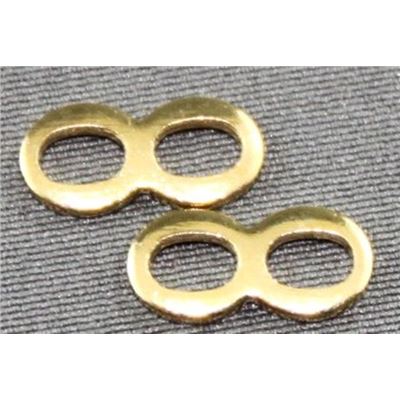 Connector Figure Eight Gold  ea