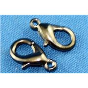 Clasp Parrot  Large Black Nickel 15mm ea
