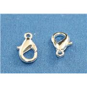 Clasp Parrot  Medium Silver 13mm ea