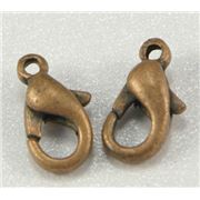 Clasp Parrot  Small Antique Copper 10mm ea
