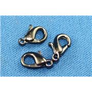 Clasp Parrot  Small Black Nickel 10mm ea