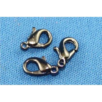 Clasp Parrot  Small Black Nickel 10mm ea