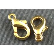 Clasp Parrot  Small Gold 10mm ea