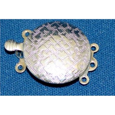 Clasp Celtic Knot Round 3 Strand Silver 18mm ea
