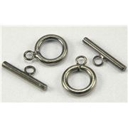 Clasp - Toggle Black Nickel  20mm ea