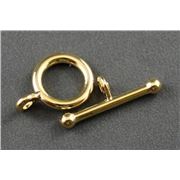 Clasp - Toggle Gold 20mm ea