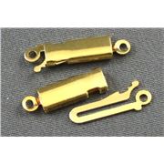 Clasp Tube Gold  ea