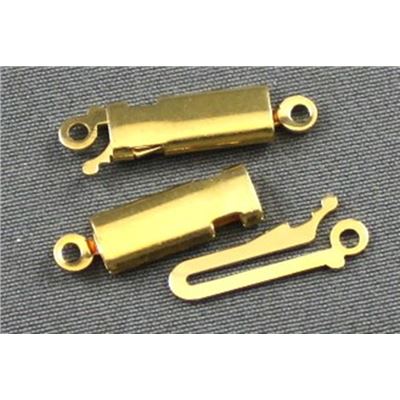 Clasp Tube Gold  ea