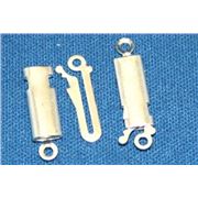 Clasp Tube Silver  ea