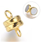 Magnetic Disc Clasp Gold 7mm ea