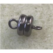 Magnetic Disc Clasp Black Nickel 6mm ea