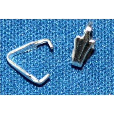 Bail Claw Small no loop Silver  ea