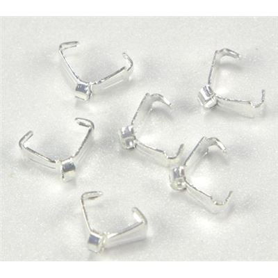 Bail Claw Small with Loop Silver  ea