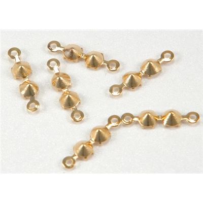 Claw Double Hole 2 Loops Gold PP24 ea