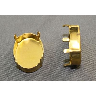Claw Setting Oval-4120/S Gold 18x13mm ea