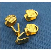 Cord End Gold 4x1.9mm ea