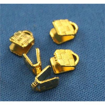 Cord End Gold 4x1.9mm ea