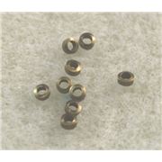 Crimps  Small Antique Brass 40pce ea